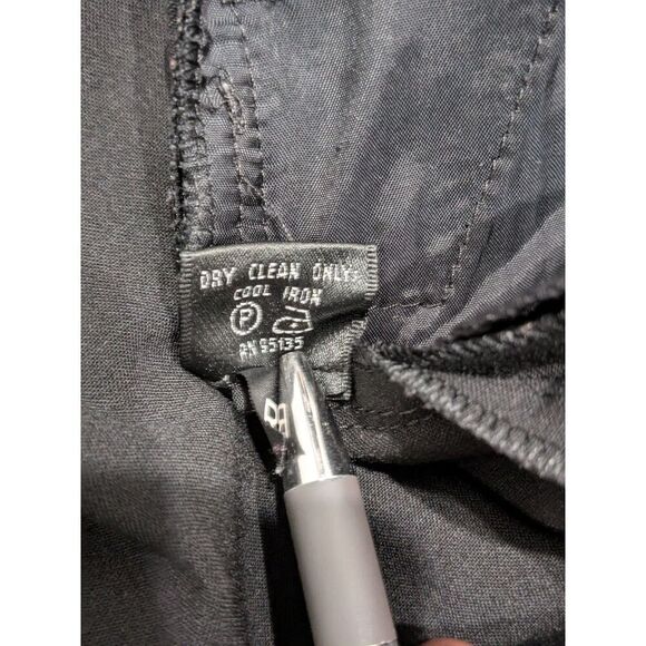 Lafayette 148 Back High Waist Wide Leg Wool Crepe Office Dress Trouser Pants, 4 - Picture 10 of 11